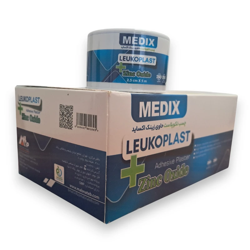 چسب لکوپلاست حاوی زینک اکساید MEDIX