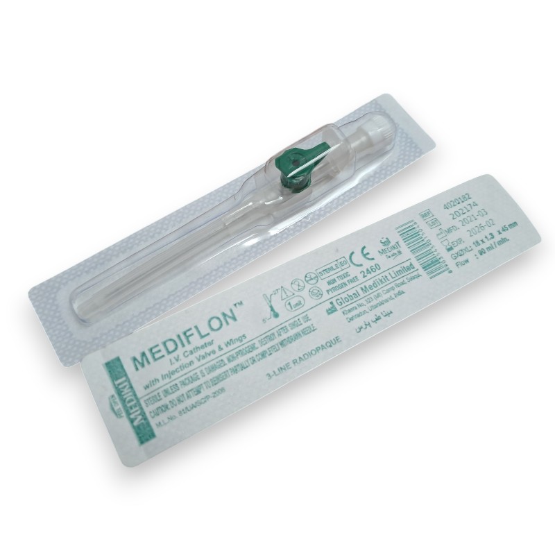 آنژیوکت مدی فلون با دریچه تزریق و بالها - Image 2